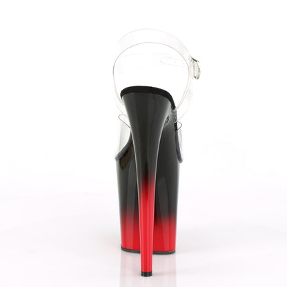 Pleaser Womens Sandals FLAMINGO-808BR-H Clr/Blk-Red