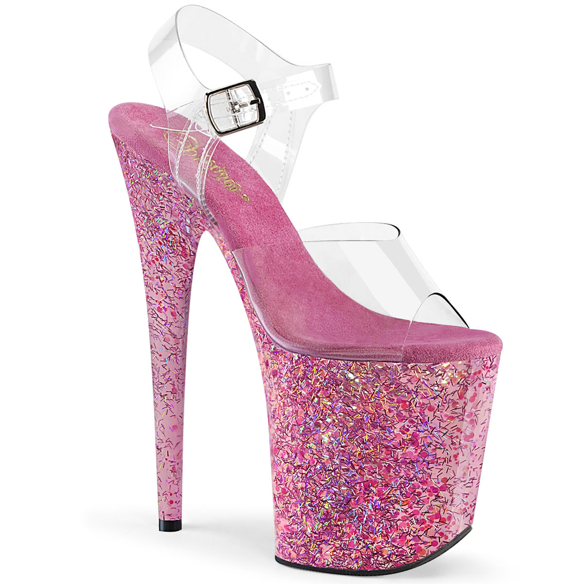 Pleaser Sandali da donna FLAMINGO-808CF CLR / Coriandoli rosa