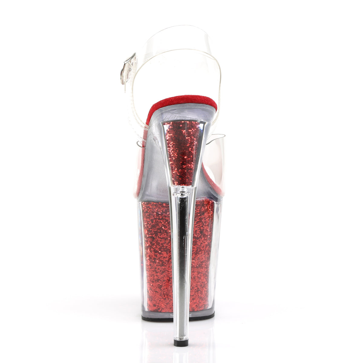 Pleaser Sandali da donna FLAMINGO-808G CLR / Glittello rosso