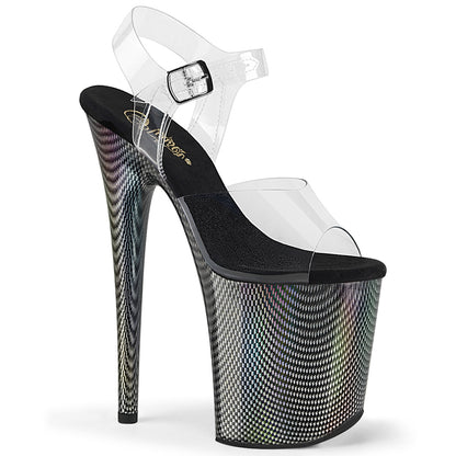 Pleaser   FLAMINGO-808HCP Clr/Blk Holo