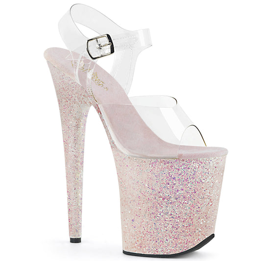 Pleaser Sandali da donna FLAMINGO-808Lg CLR / Opal Multitter