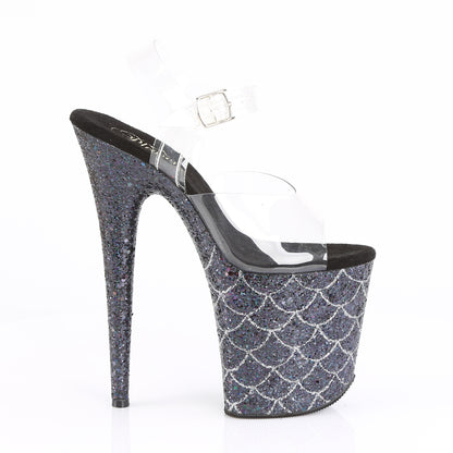 Pleaser Sandali da donna FLAMINGO-808mslg clr / blk multi glitter