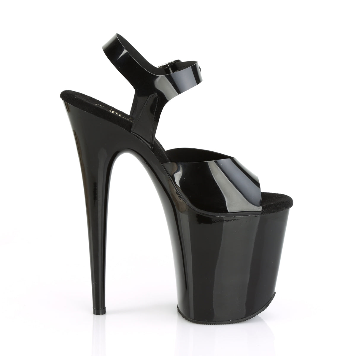 Pleaser Sandali da donna FLAMINGO-808N BLK (Jelly-Like) TPU / BLK