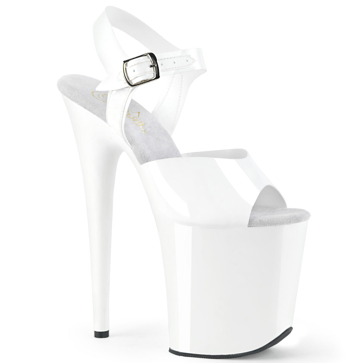 Pleaser Sandali da donna FLAMINGO-808n wht (jelly-like) TPU / WHT