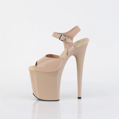 Pleaser Sandali da donna FLAMINGO-808N crema (jelly-like) TPU / crema