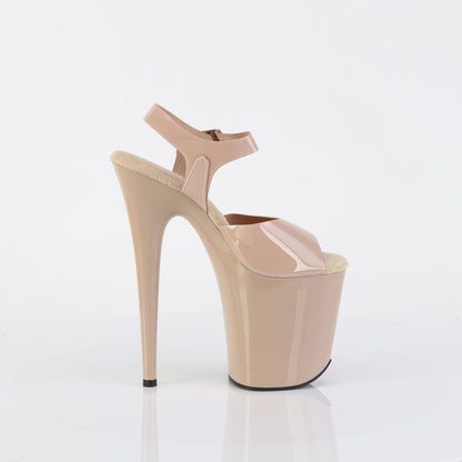 Pleaser Sandali da donna FLAMINGO-808N crema (jelly-like) TPU / crema