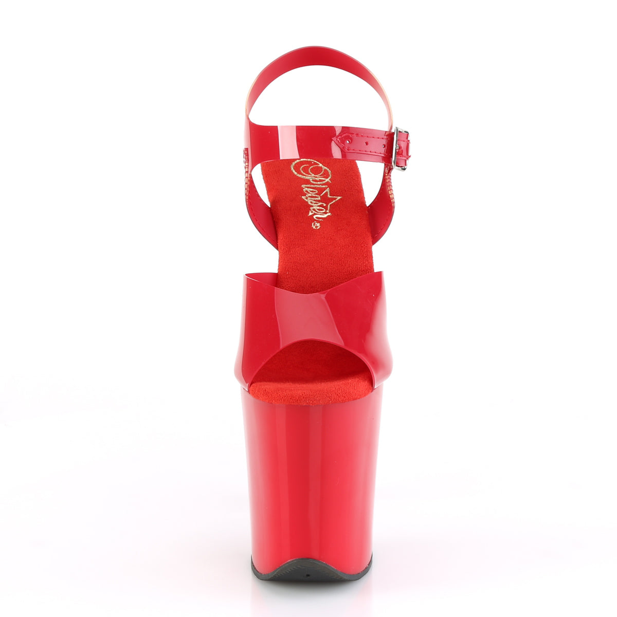 Pleaser Sandali da donna FLAMINGO-808N rosso (jelly-like) TPU / rosso