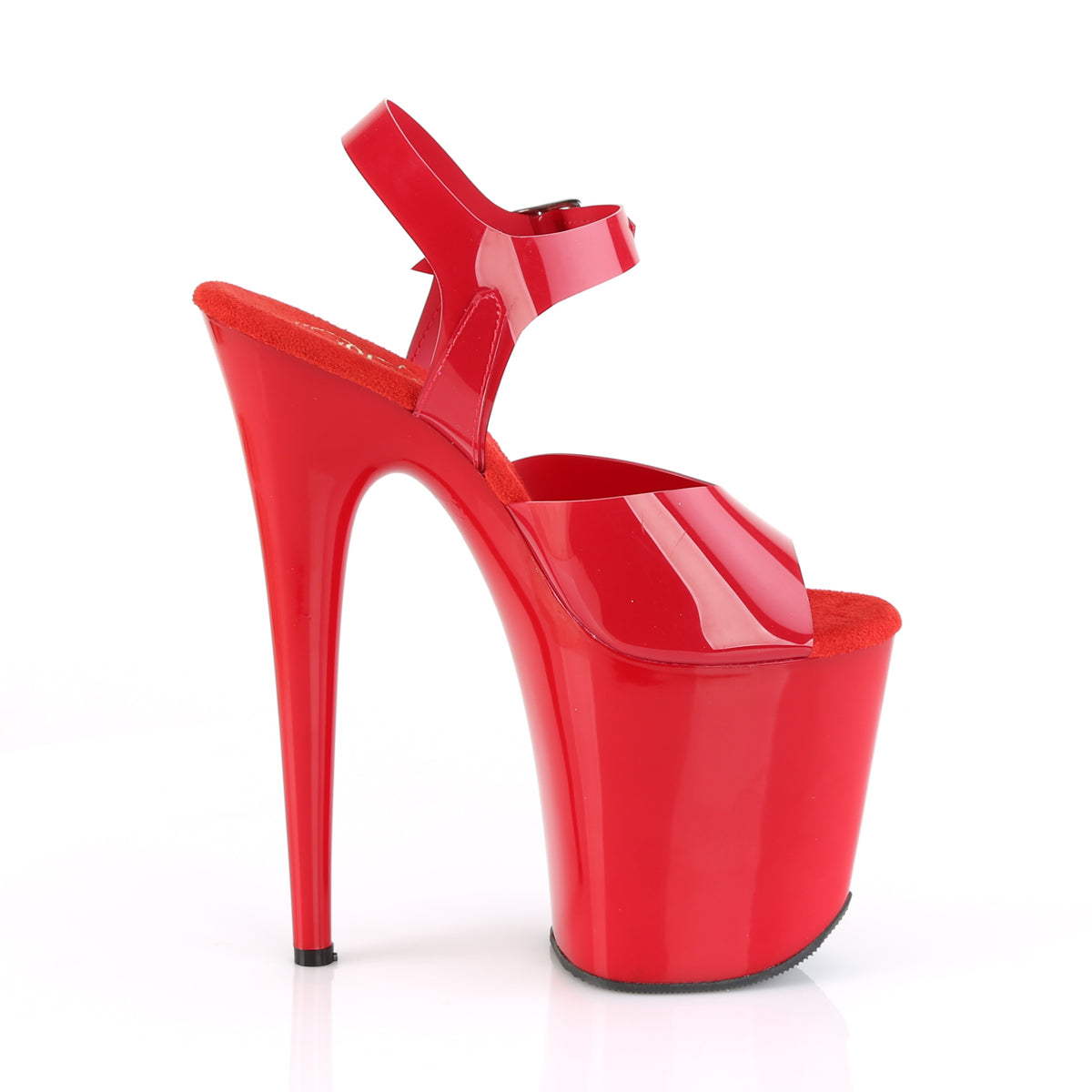 Pleaser Sandali da donna FLAMINGO-808N rosso (jelly-like) TPU / rosso