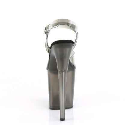 Pleaser Sandali da donna FLAMINGO-808N-T BLK GRADUENTE TPU / Smoke Tinted