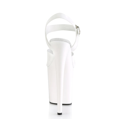 Pleaser Sandali da donna FLAMINGO-808n wht (jelly-like) TPU / WHT