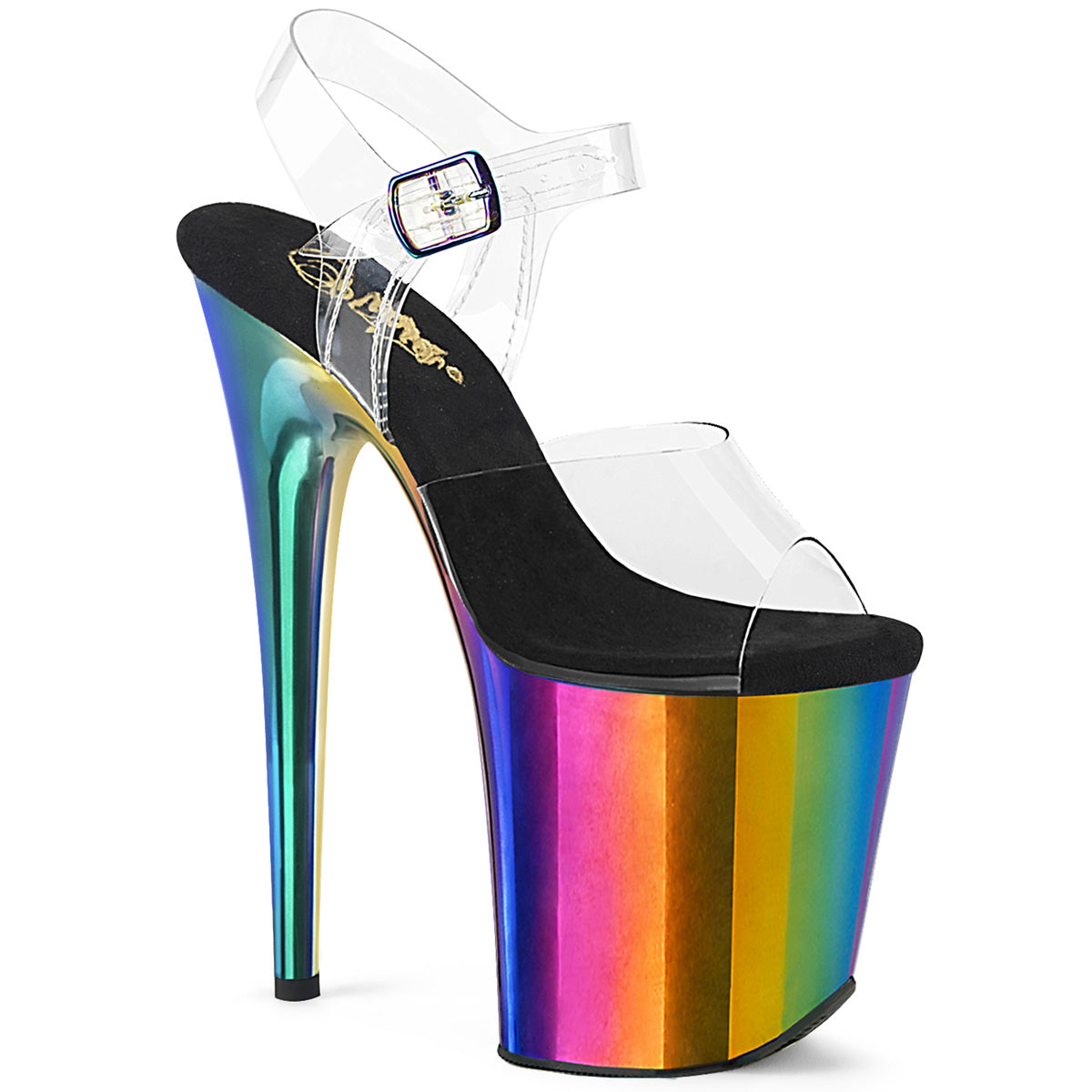 Pleaser  Sandali FLAMINGO-808RC CLR /Rainbow Cromo