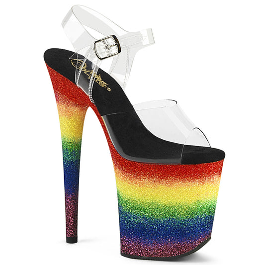 Pleaser   FLAMINGO-808rg-04 clr/Rainbow Scintillio
