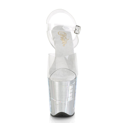Pleaser Sandali da donna FLAMINGO-808Shape-2 CLR / SLV