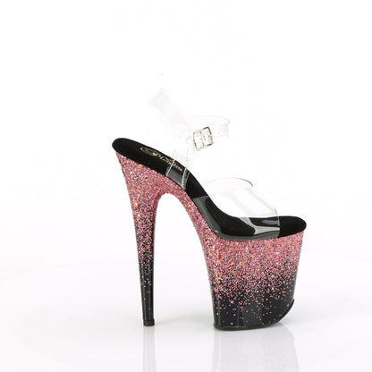 Pleaser   FLAMINGO-808SS CLR/BLK-pink Multitter