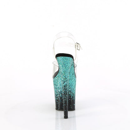 Pleaser   FLAMINGO-808SS CLR/BLK-TURQUOISE MULTILTTER