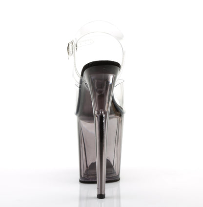 Pleaser Women's Platform Shoes FLAMINGO-808T Clr/Smoke Tinted