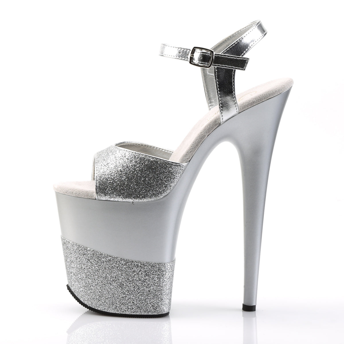 Pleaser Sandali da donna FLAMINGO-809-2G SLV GLTR / SLV-GLTR