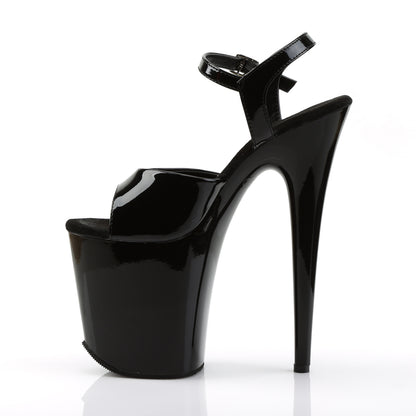 Pleaser Sandali da donna FLAMINGO-809 BLK PAT / BLK