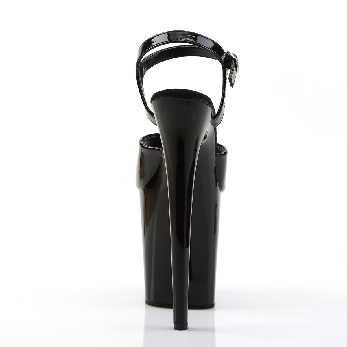 Pleaser Womens Sandals FLAMINGO-809 Blk Pat/Blk