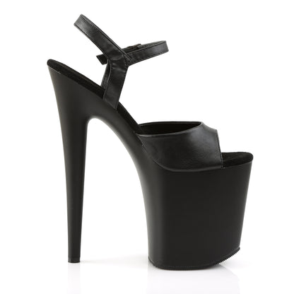 Pleaser Sandali da donna FLAMINGO-809 BLK in ecopelle / BLK opaco