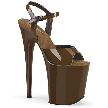 Pleaser  Sandali FLAMINGO-809 MOCHA PAT / MOCHA
