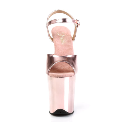 Pleaser Sandali da donna FLAMINGO-809 oro rosa incontrato. PU / Rose Gold Chrome