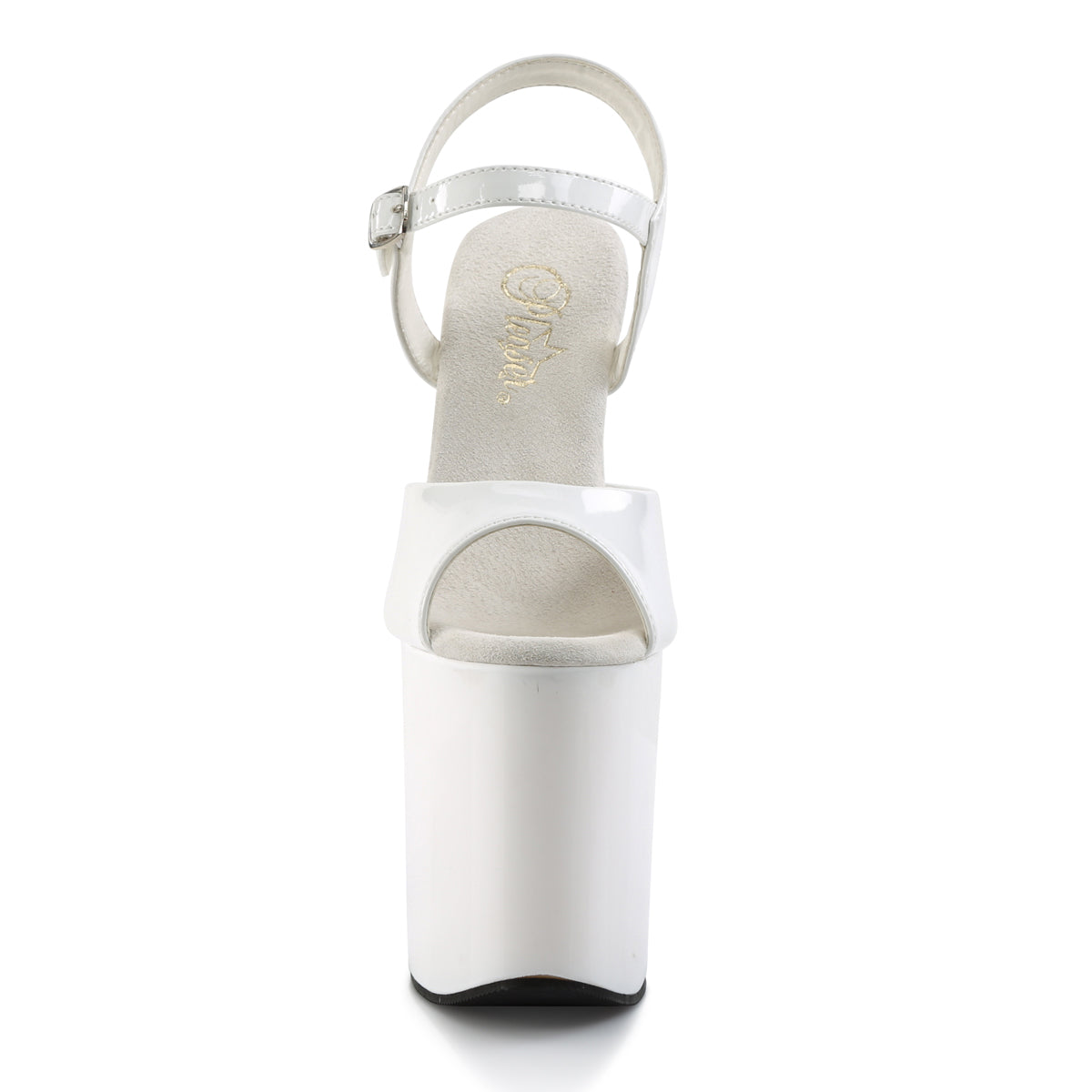 Pleaser Sandali da donna FLAMINGO-809 WHT Pat / Wht