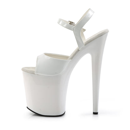 Pleaser Sandali da donna FLAMINGO-809 WHT Pat / Wht