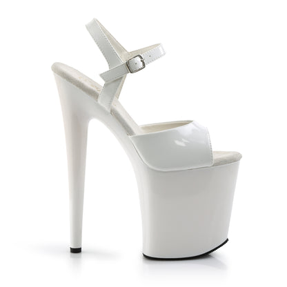 Pleaser Sandali da donna FLAMINGO-809 WHT Pat / Wht