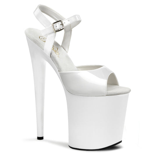 Pleaser Sandali da donna FLAMINGO-809 WHT Pat / Wht