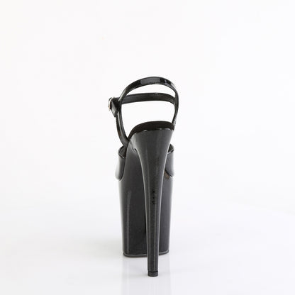 Pleaser   FLAMINGO-809GP BLK glitter pat/m