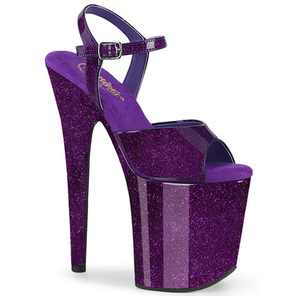Pleaser   FLAMINGO-809gp pat/m glitter viola