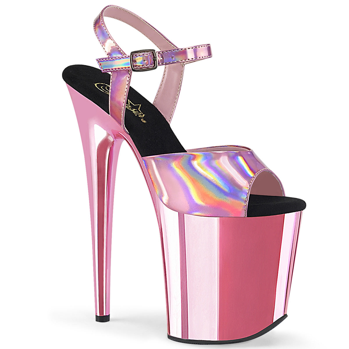 Pleaser Sandali da donna FLAMINGO-809HG B. Ologramma rosa / b. Cromo rosa