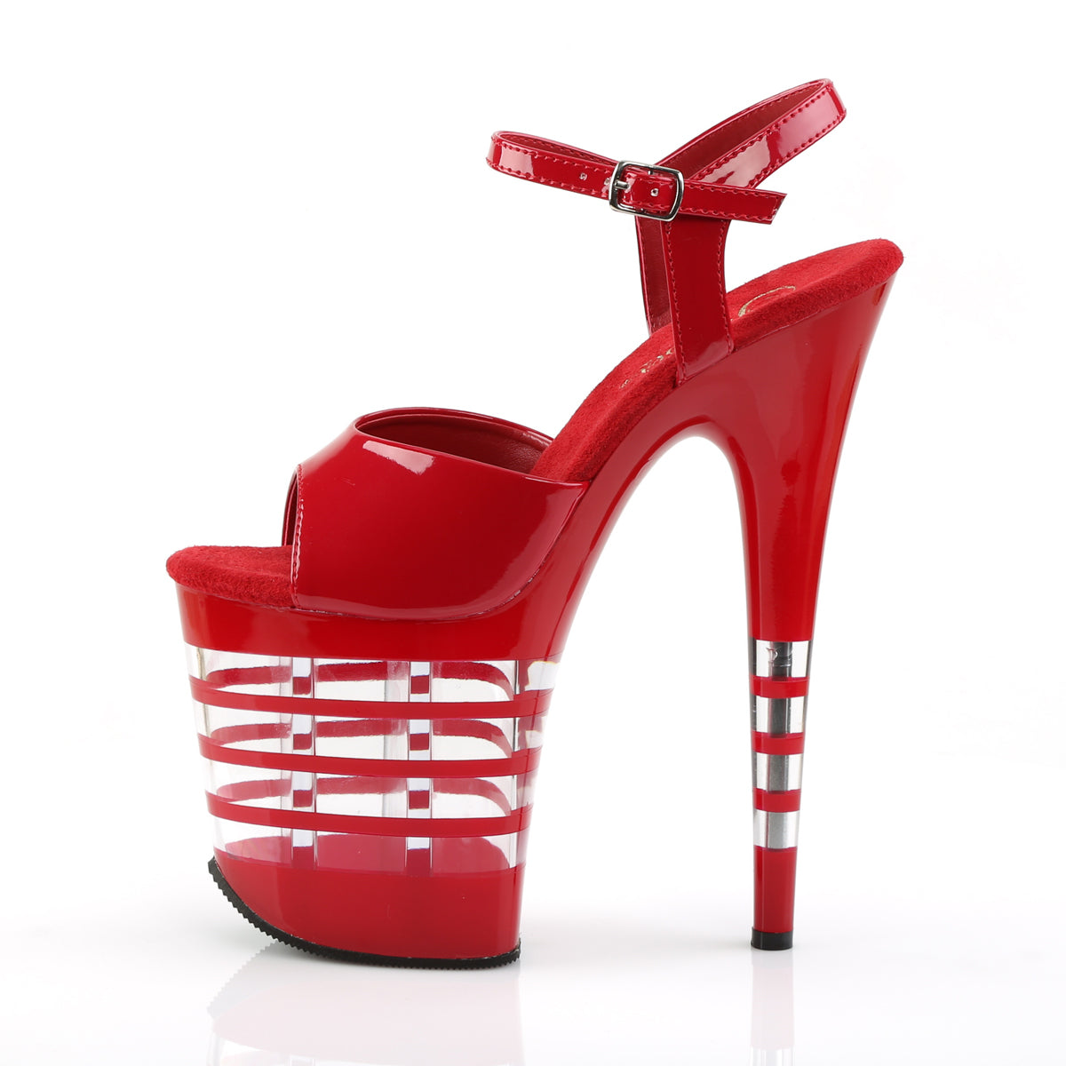 Pleaser Sandali da donna FLAMINGO-809LN rosso pat / rosso