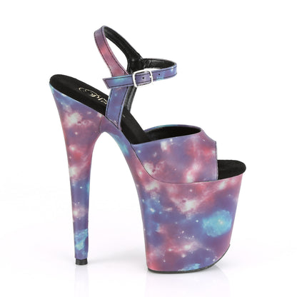 Pleaser Womens Sandals FLAMINGO-809REFL Purple-Blue Reflective/Purple-Blue Refl.