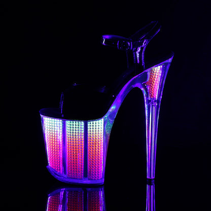 Pleaser Donne Sandali FLAMINGO-809SRS Blk Pat / Neon Multi SRS