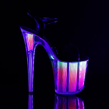 Pleaser Donne Sandali FLAMINGO-809SRS Blk Pat / Neon Multi SRS