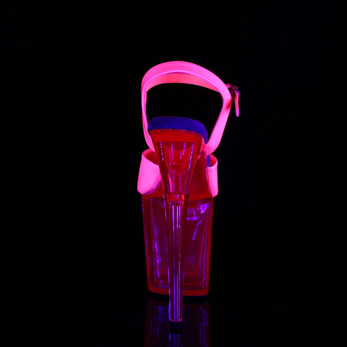 Pleaser Sandali da donna FLAMINGO-809UVT Neon H. rosa Pat / h. Rosa colorato