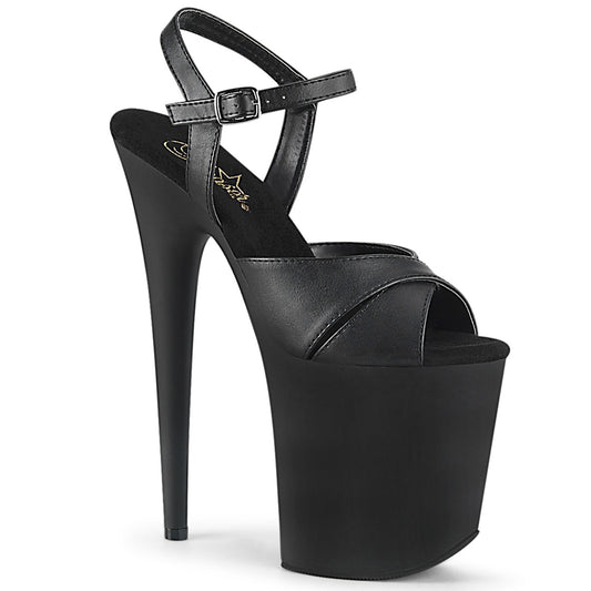 Pleaser Sandali da donna FLAMINGO-816 Blk in ecopelle / BLK opaco