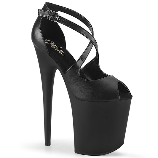 Pleaser Sandali da donna FLAMINGO-821 BLK in ecopelle / BLK opaco