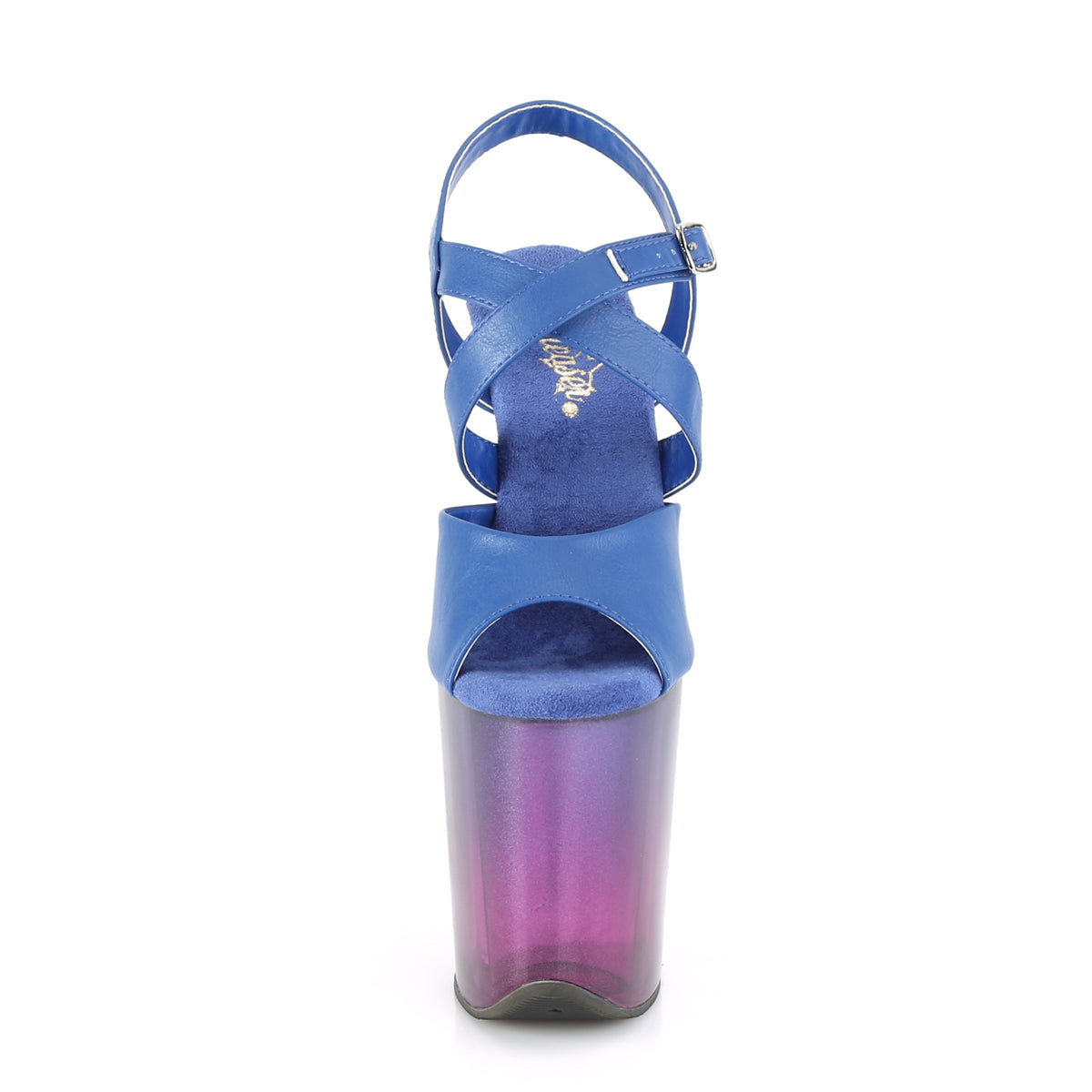 Pleaser Sandali da donna FLAMINGO-822t in ecopelle blu / blu-viola ombre
