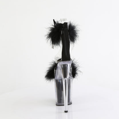 Pleaser   FLAMINGO-824f clr-blk pelliccia/m
