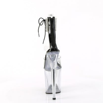Pleaser   FLAMINGO-824RS CLR-BLK/CLR