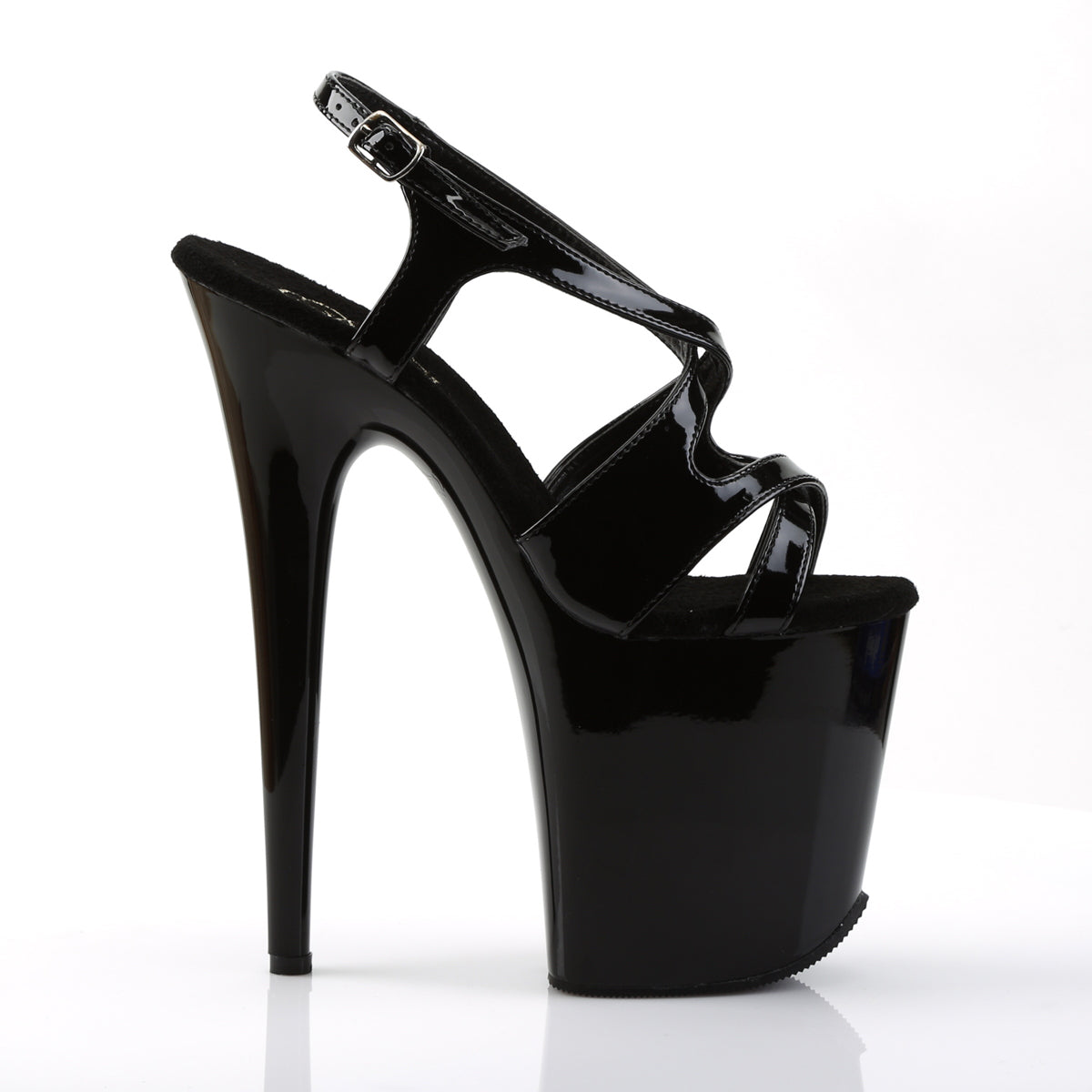 Pleaser Sandali da donna FLAMINGO-831 BLK PAT / BLK