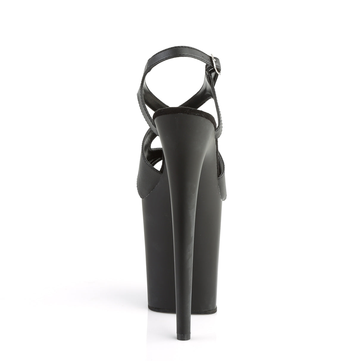 Pleaser Sandali da donna FLAMINGO-831 BLK in ecopelle / nero opaco