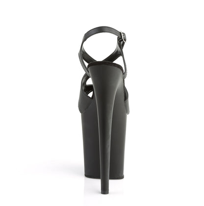 Pleaser Sandali da donna FLAMINGO-831 BLK in ecopelle / nero opaco