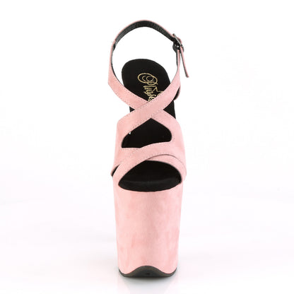 Pleaser Sandali da donna FLAMINGO-831FS B. Pink FAUX Suede / B. Pink Fex Suede