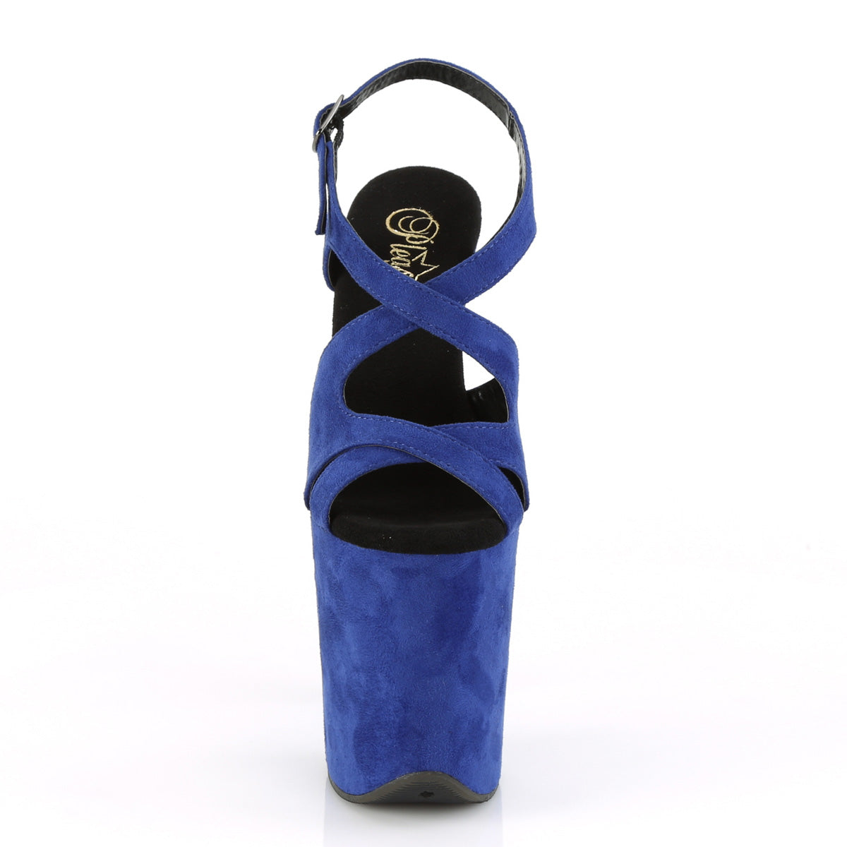 Pleaser Sandali da donna FLAMINGO-831FS Royal Blue Fex Suede Suede / Royal Blue Faux Suede