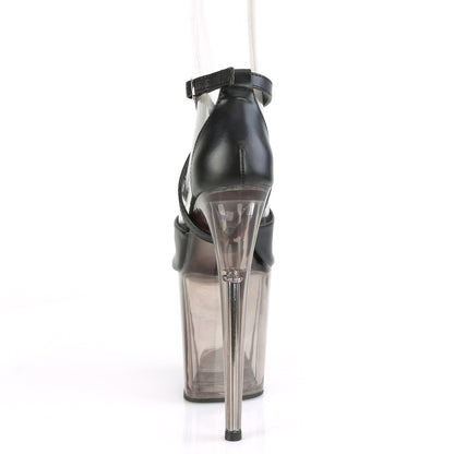 Pleaser Sandali da donna FLAMINGO-840T BLK in ecopelle / BLK opaco