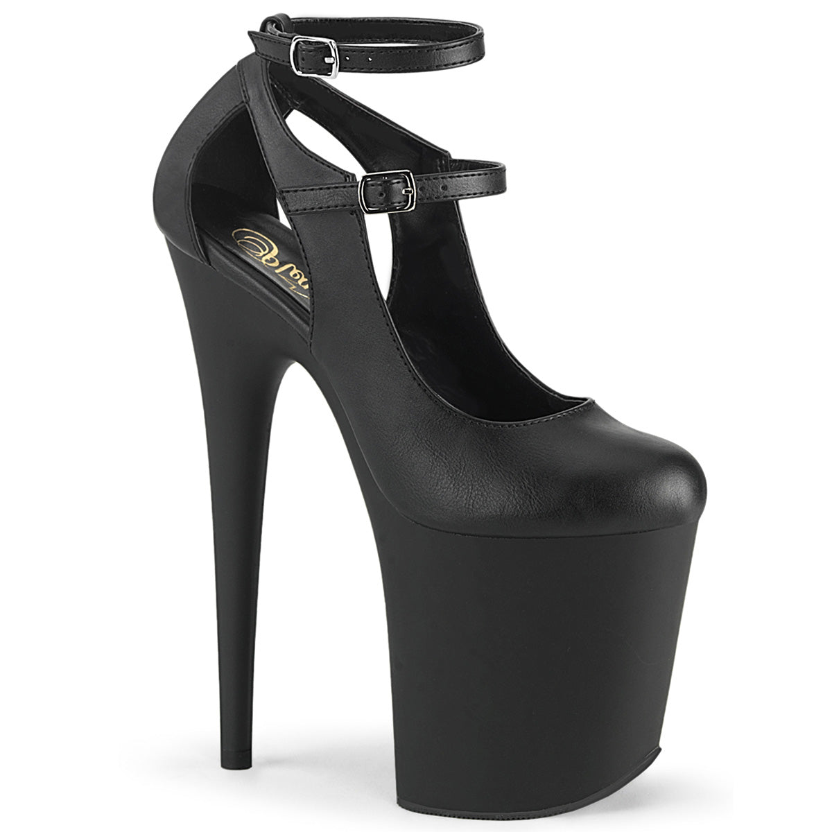 Pleaser Sandali da donna FLAMINGO-850 BLK in ecopelle / BLK opaco